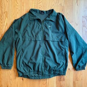Nike Full-Zip Windbreaker Jacket – Forest Green Minimalist Swoosh